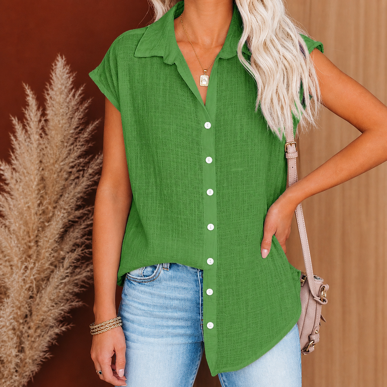 Camicia Donna in Misto Lino-Cotone