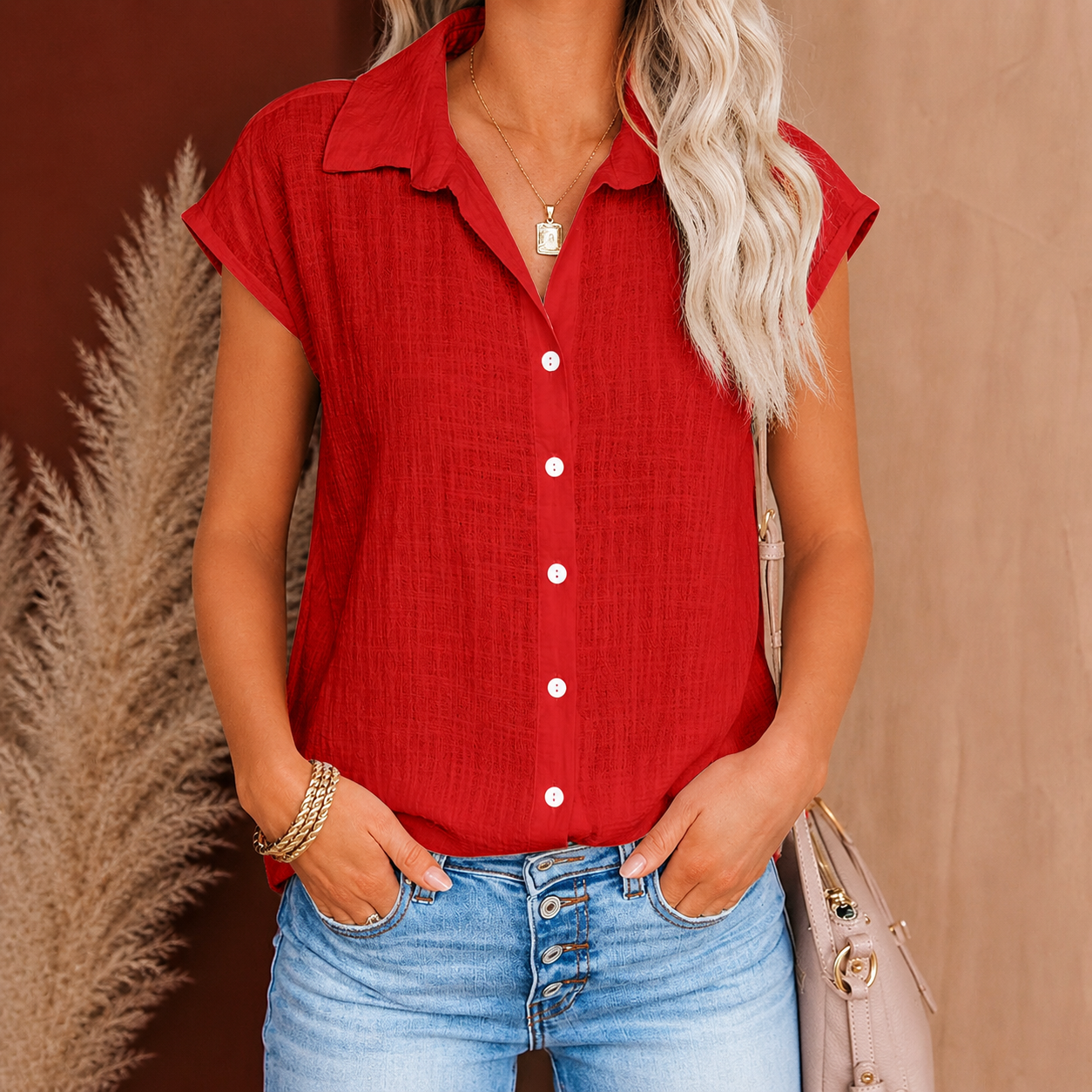 Camicia Donna in Misto Lino-Cotone