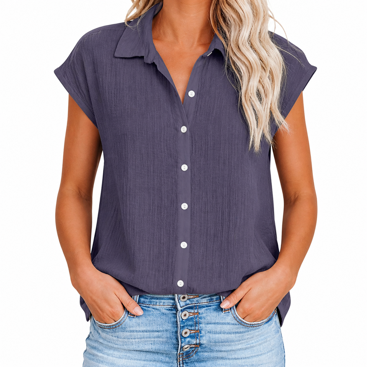 Camicia Donna in Misto Lino-Cotone