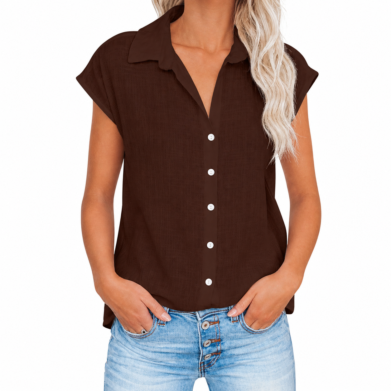 Camicia Donna in Misto Lino-Cotone