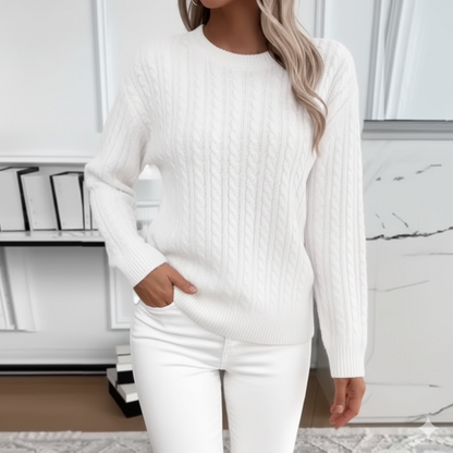 Dolce Lana - Maglione a Treccia in Lana Morbida