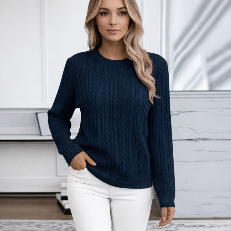 Dolce Lana - Maglione a Treccia in Lana Morbida