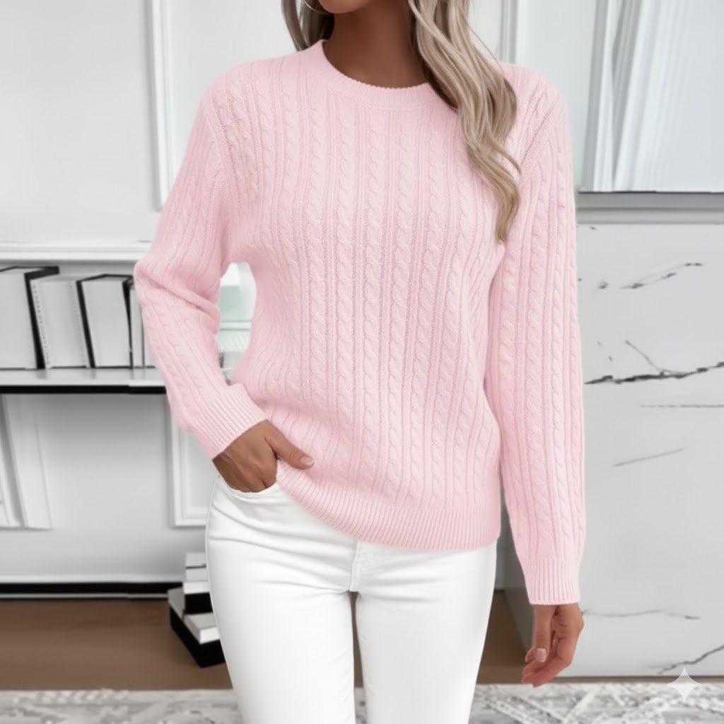 Dolce Lana - Maglione a Treccia in Lana Morbida