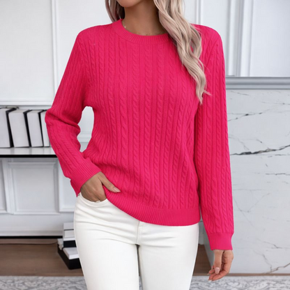 Dolce Lana - Maglione a Treccia in Lana Morbida