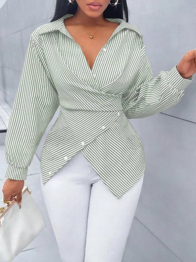 Camicia a Righe Donna Elegante