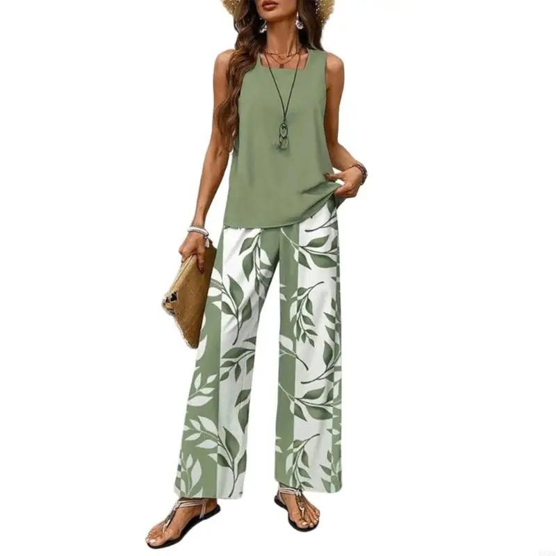 Set Donna 2 Pezzi Palazzo con Stampa Botanica
