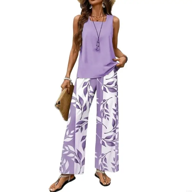 Set Donna 2 Pezzi Palazzo con Stampa Botanica